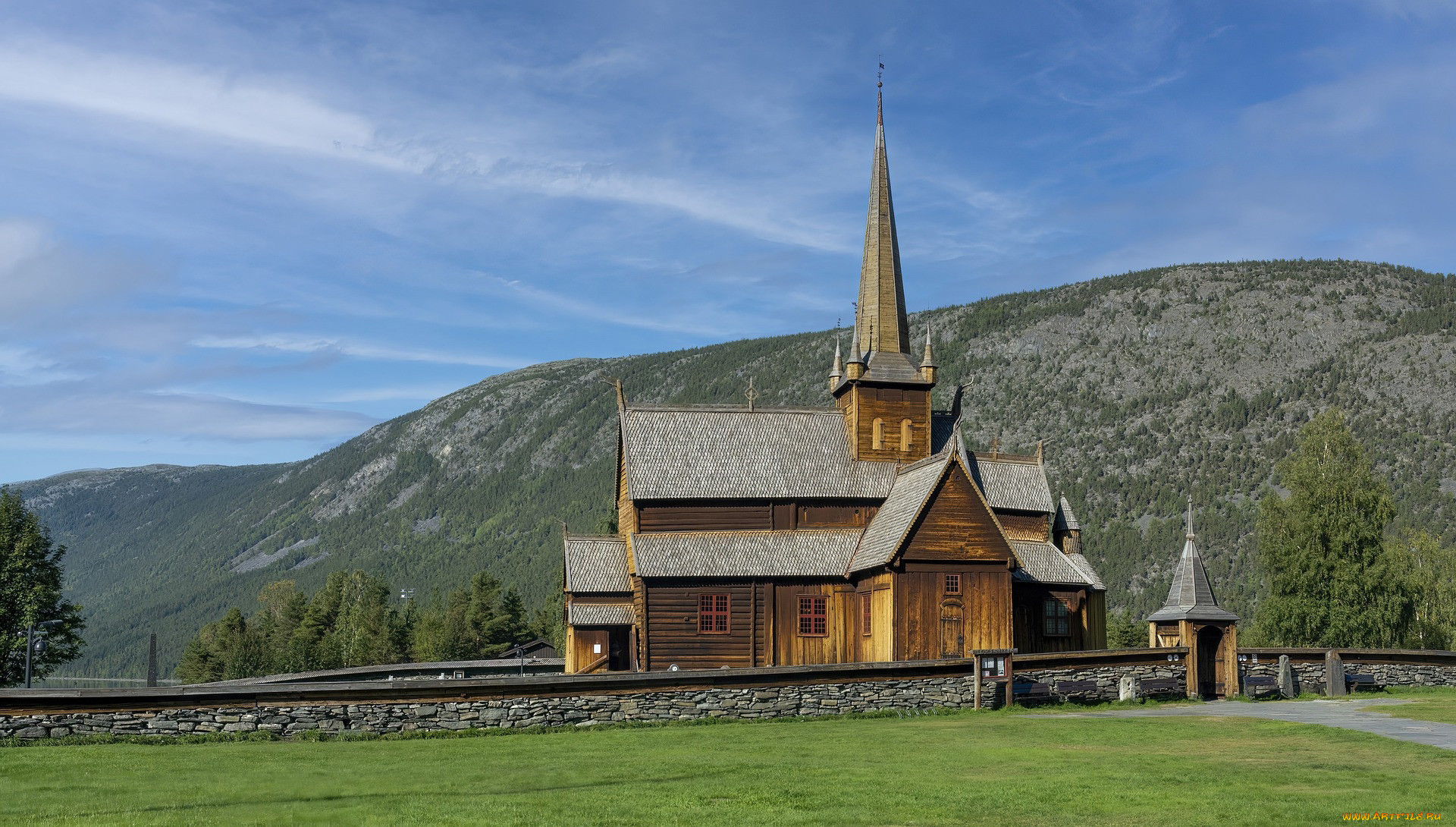 lom stave church, norway, , -  ,  ,  , lom, stave, church